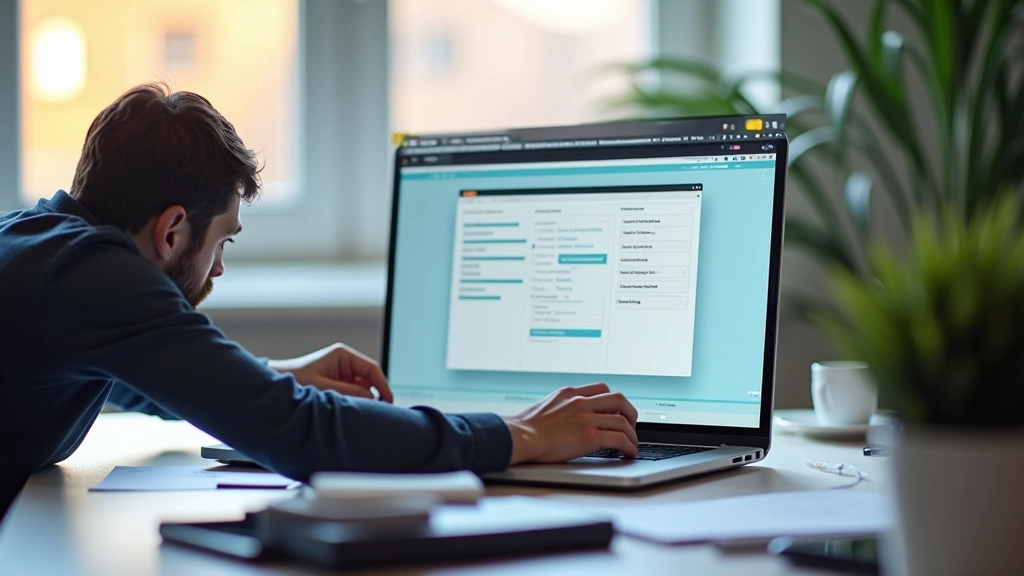 Formulier ontwerp werkplek met moderne tools en schermen