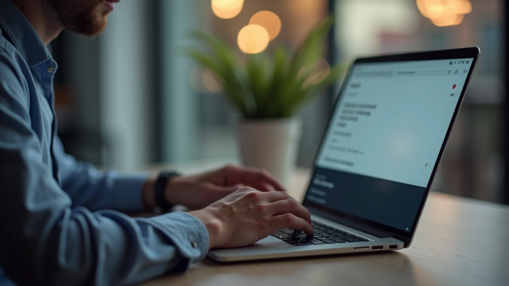 Iemand typt op een laptop toetsenbord terwijl validatiefouten in realtime verschijnen op het scherm